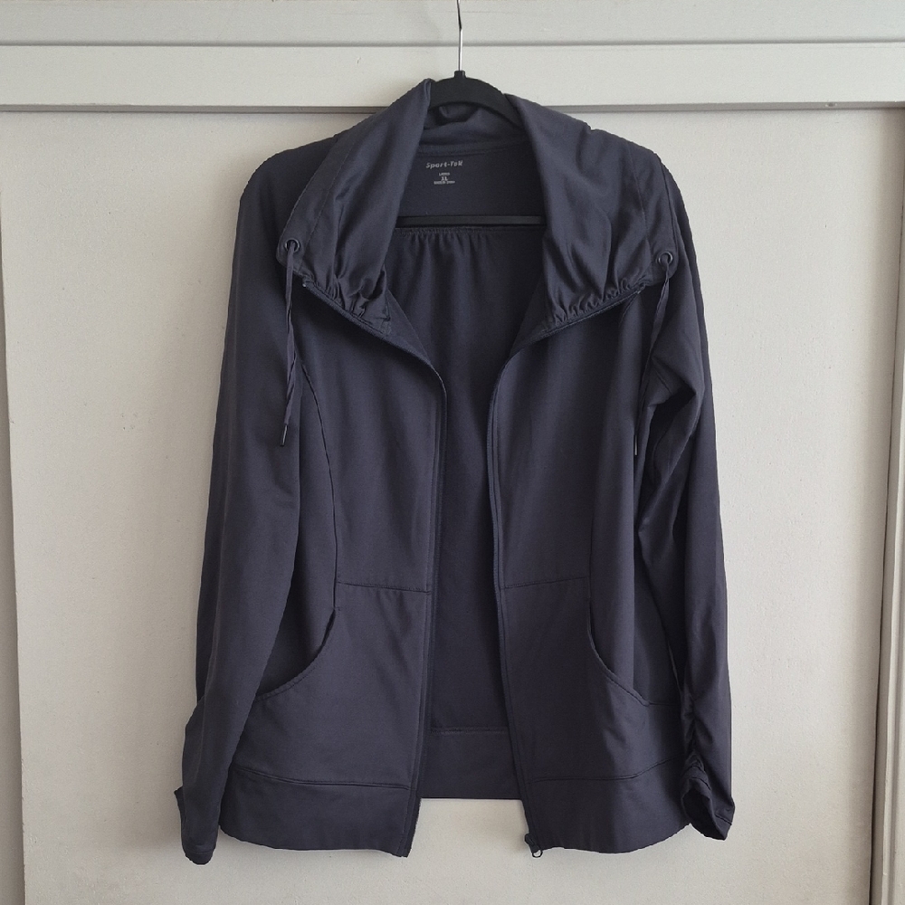 Sport-Tek Women's Charcoal Full-Zip  Utility Jacket